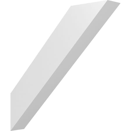 Ekena Millwork 5 1/2-in. W x 34-in. D x 34-in. H Traditional Architectural Grade PVC Knee Brace BRCP055X34X34TRA